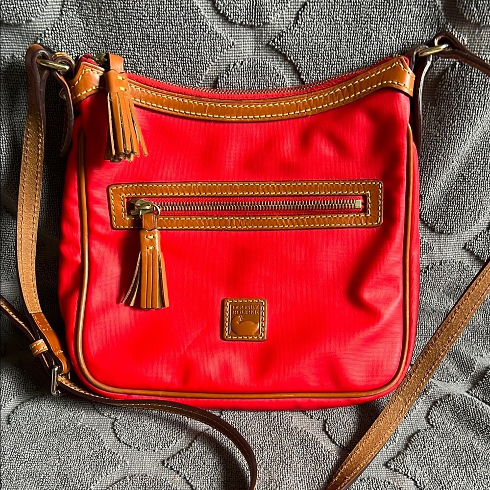 Dooney & Bourke Red Slim Crossbody Purse